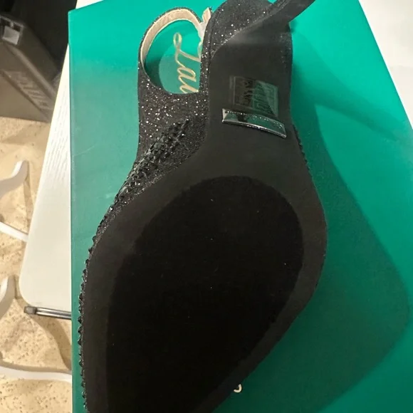 Lauren Lorraine Black Embellished Heels - Picture 3 of 3